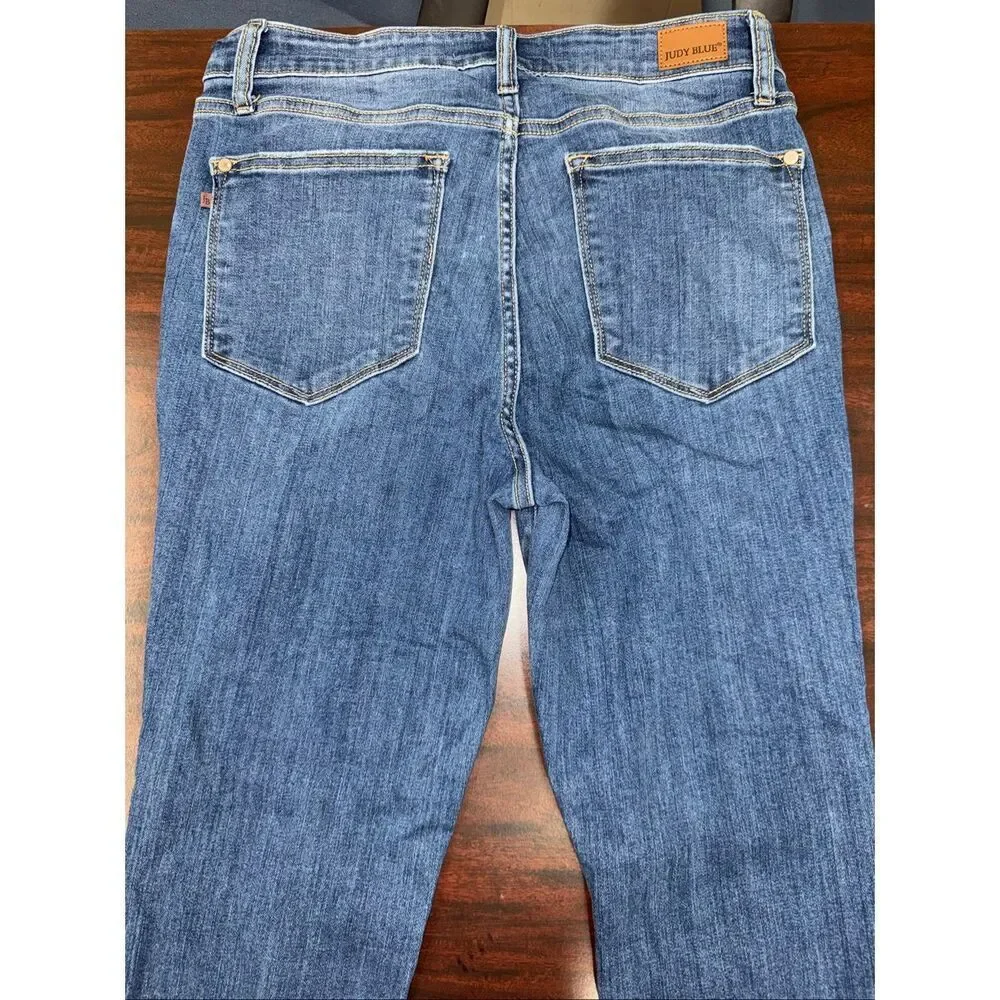 Judy Blue Denim Skinny Fit Capris Size 11/30 - Picture 4 of 9